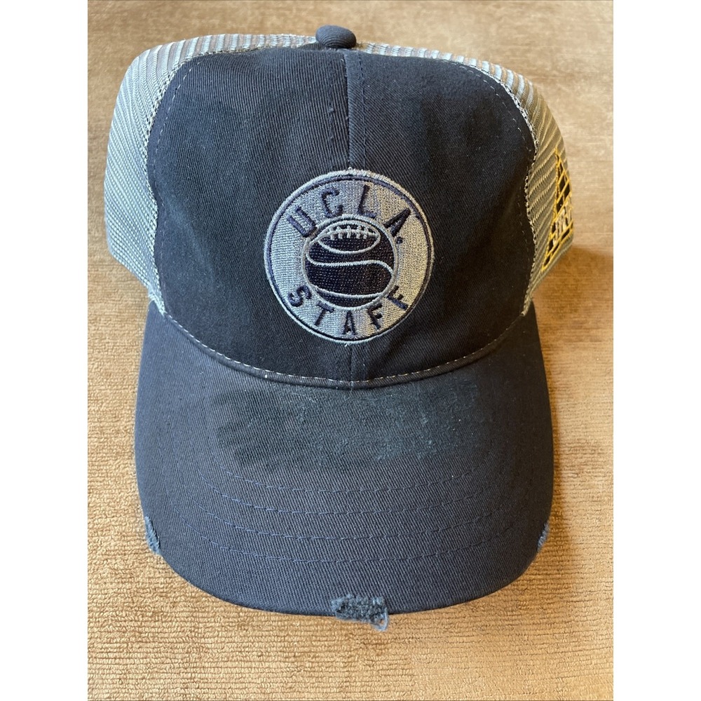 UCLA Bruins Retro Brand Navy Basketball Staff JRW Worn Mesh Adj. Snap Hat